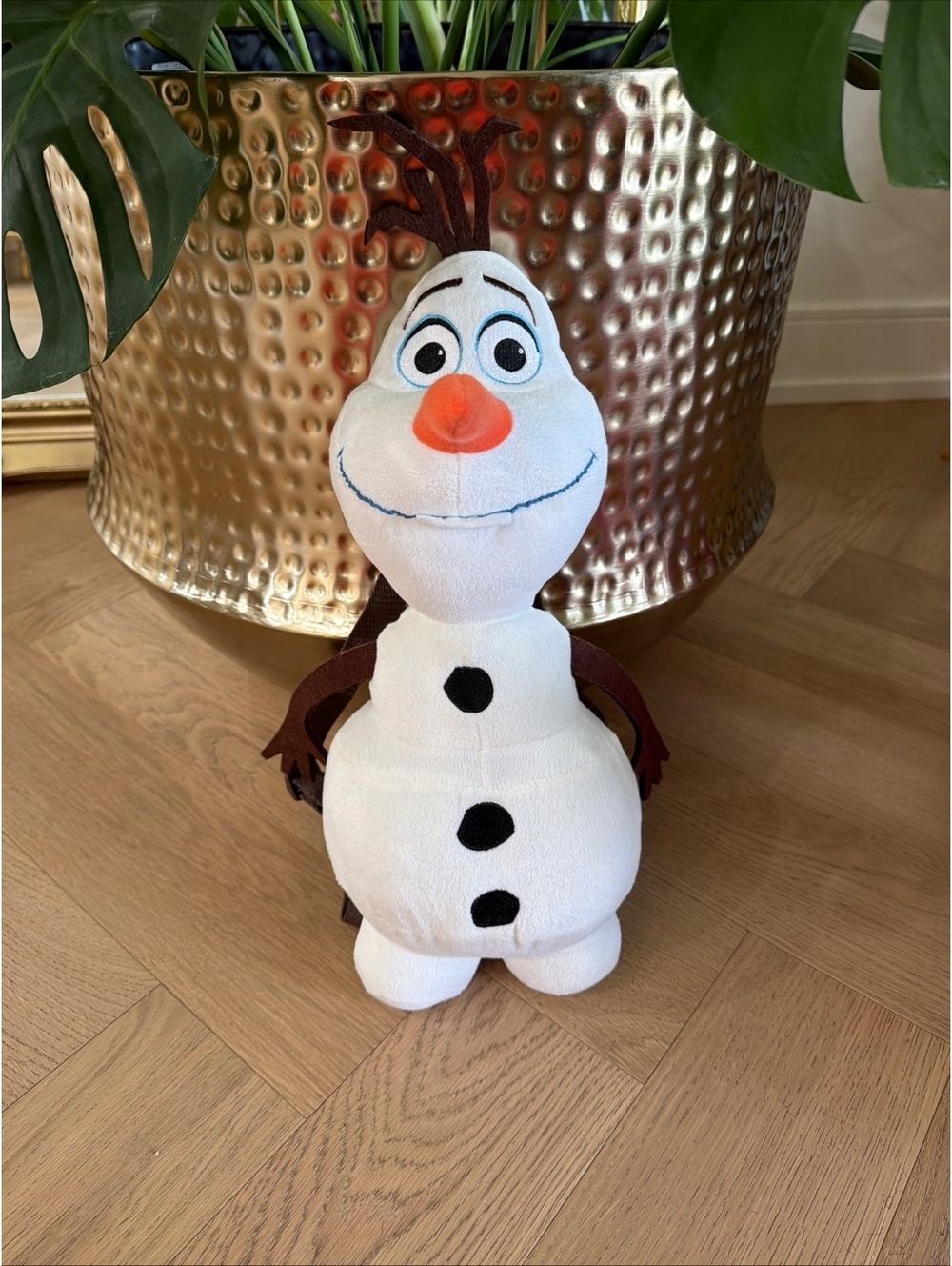 Disney FROZEN Olaf Plush Mini Backpack Kids/Youth One Size  15” Zippered Bag